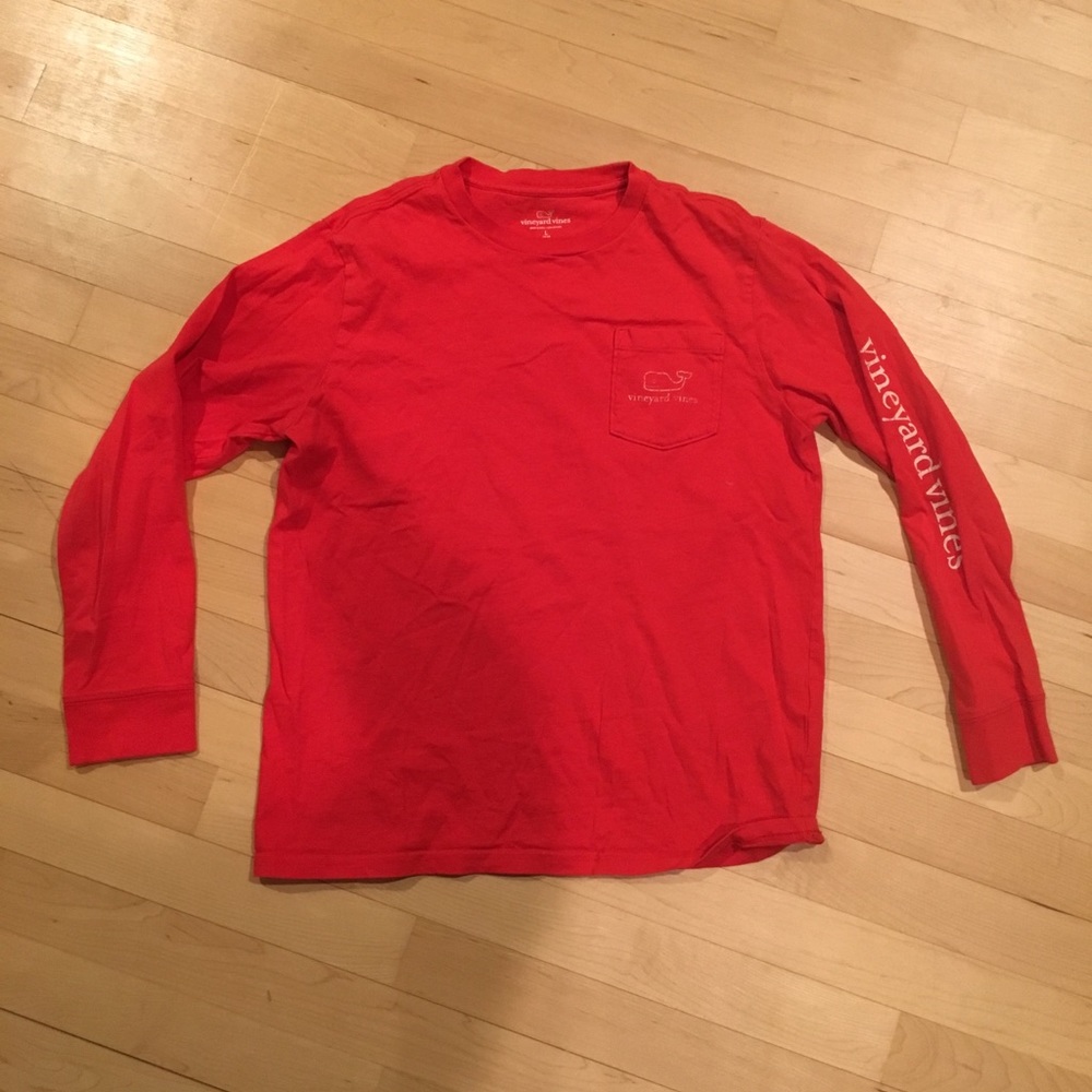 Vineyard Vines Red Long Sleeve t shirt